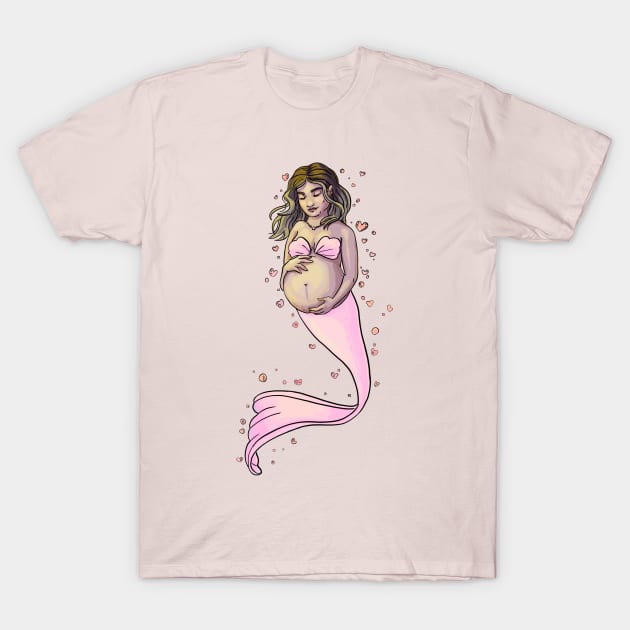 Mer- mommy to be T-Shirt by Artbysusant 